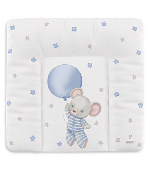 Матрац для пеленания мягкий Globex Люкс Мышка на шаре 75*72см