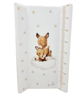 Матрац для пеленания твёрдый Globex Люкс Параллель Оленята 80*50см