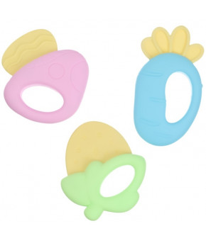 Прорезыватель Крошка Я Малышу с погремушкой 3шт (набор)