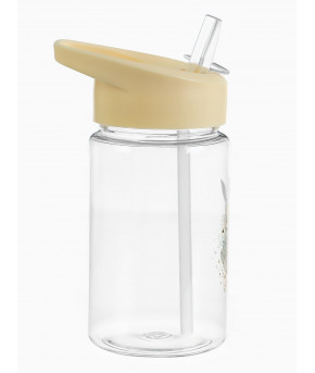 Поильник Крошка Я Зайка с силиконовой трубочкой 350мл бежевый 9+