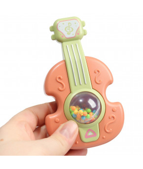 Погремушка Крошка Я Гитара оранжевый 12см