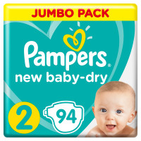 Подгузники Pampers New Baby 2 (4-8кг) 94шт