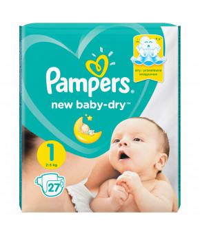 Подгузники Pampers New Baby 1 (2-5кг) 27шт