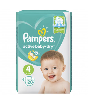 Подгузники Pampers Active Baby 4 (9-14кг) 20шт