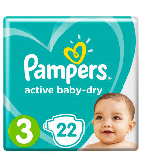 Подгузники Pampers Active Baby 3 (6-10кг) 22шт