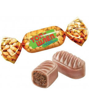 Карамель леденцовая Топ-шлёп с пралине 70г