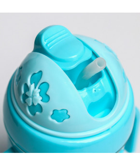 Поильник Крошка Я Солнышко с силиконовой трубочкой 250мл цвет микс 9+