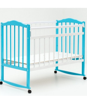 Кровать детская Bambini Classic 09, белый/голубой