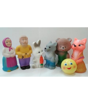 Фигурка Сказка Колобок из ПВХ пластизоля (из 7предметов)