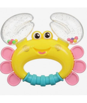 Погремушка-прорезыватель Крошка Я Крабик 12см цвет микс