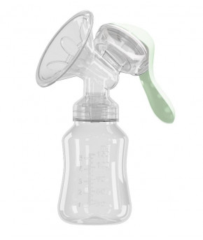 Молокоотсос ручной Roxy Kids с бутылочкой Green