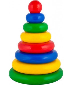 Развивающая пирамидка Десятое королевство Пирамидка Малышок-7Ш (в сеточке)