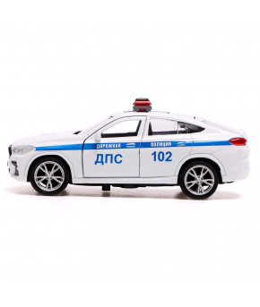 Модель BMW X6 ДПС инерционная открываются двери и багажник 12см (в коробке)