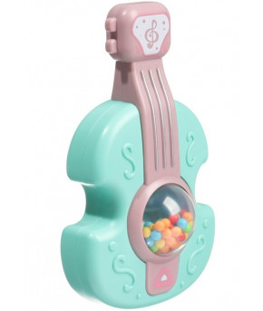 Погремушка Крошка Я Гитара голубой 12см