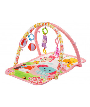 Коврик Labalu С зеркалом прямоугольный Слон розовый (на батарейках)