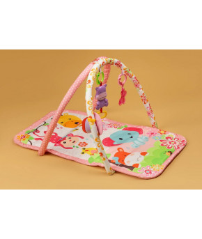 Коврик Labalu С зеркалом прямоугольный Слон розовый (на батарейках)