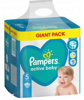 Подгузники Pampers Active Baby 5 (11-16кг) 64шт Poland