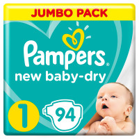 Подгузники Pampers New Baby 1 (2-5кг) 94шт