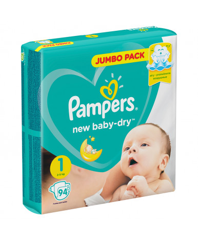 Подгузники Pampers New Baby 1 (2-5кг) 94шт