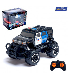 Внедорожник на радиоуправлении Hummer Police Monster Tauch Black (в коробке)