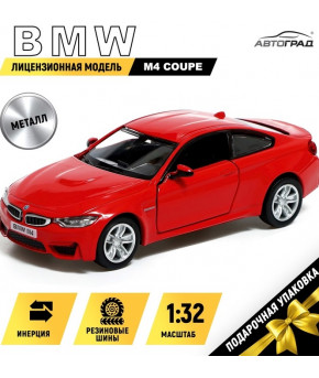 Модель BMW M4 Coupe 1:32 инерционная красный (в коробке)