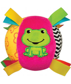 Развивающая игрушка Азбукварик Люленьки Мячик Песенка погремушка (розовый)