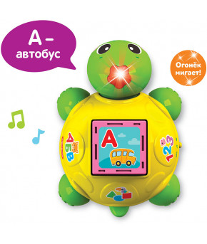 Развивающая игрушка Азбукварик Азбука с Черепашкой (зеленый)