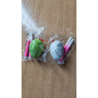 Раскраска-яйцо + 2 фломастера цвет микс АКЦИЯ