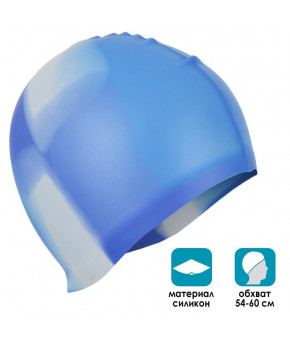 Шапочка для плавания подростковая Onlytop силикон, цвета микс