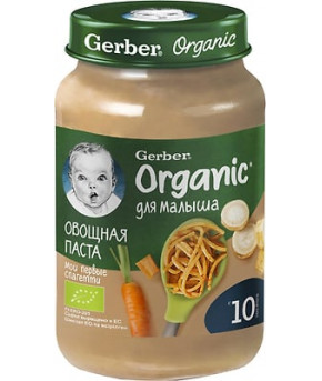 Пюре Gerber Organic овощная паста 190г