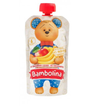Пюре Bambolina яблоко-банан 180г