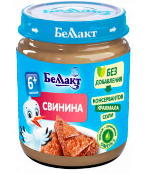 Пюре Беллакт свинина 95г
