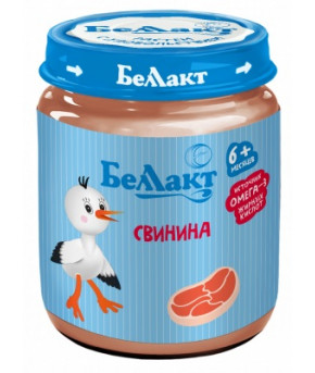 Пюре Беллакт свинина 95г