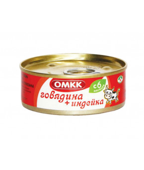 Пюре ОМКК говядина+индейка 100г