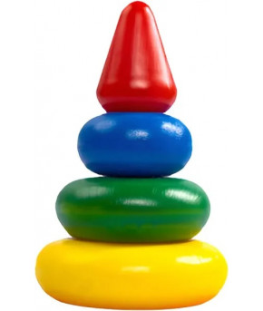 Развивающая пирамидка Десятое королевство Пирамидка Малышок-3К (в сеточке)