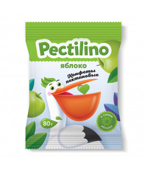 Конфеты Pectilino пектиновые с соком яблока 80г 