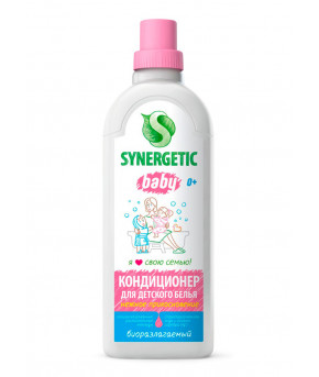 Кондиционер-ополаскиватель Synergetic Baby нежное прикосновение 1л