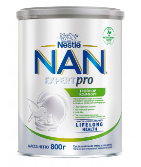 Смесь Nestle NAN ExpertPro тройной комфорт 800г