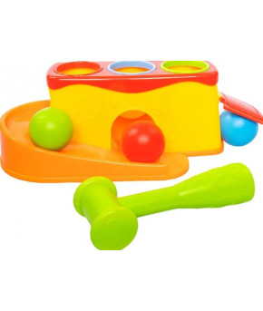Развивающая игрушка-сортер Стучалка-горка Baby Toys 2 в 1