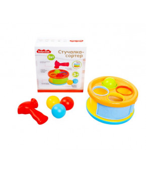 Развивающая игрушка-сортер Стучалка Baby Toys 2 в 1