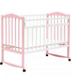 Кровать детская Bambini Classic 09, белый/розовый