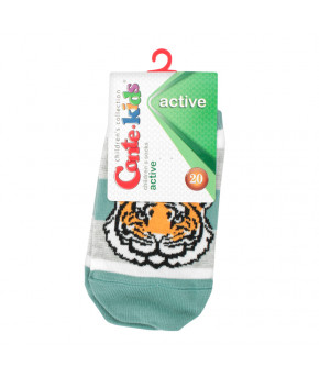 Носки детские Conte-Kids Active р-р 20 332 серо-бирюзовый