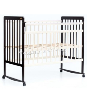 Кровать детская Bambini Euro Style 03, венге (тем. орех)/слоновая кость