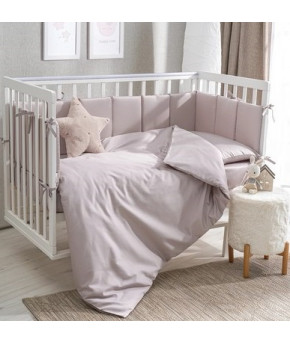 Комплект в кроватку Perina Toys Sateen Collection New Серый 6пр