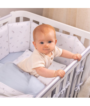 Комплект в кроватку Perina Sleepy Blue 6пр