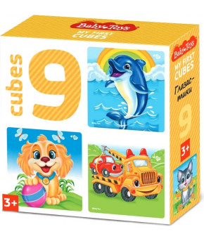 Развивающие кубики Десятое королевство Глазастики 9шт