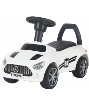 Автомобиль-каталка NINO Mercedes-Benz со светящимися фарами и звуком White