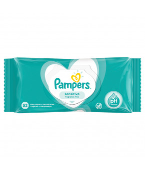 Салфетки влажные Pampers Sensitive 52шт