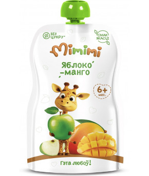 Пюре MiMiMi манго и яблоко gualpack 90г