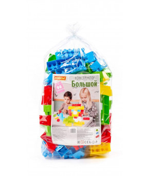 Конструктор Полесье Большой 96 элементов (в мешке)